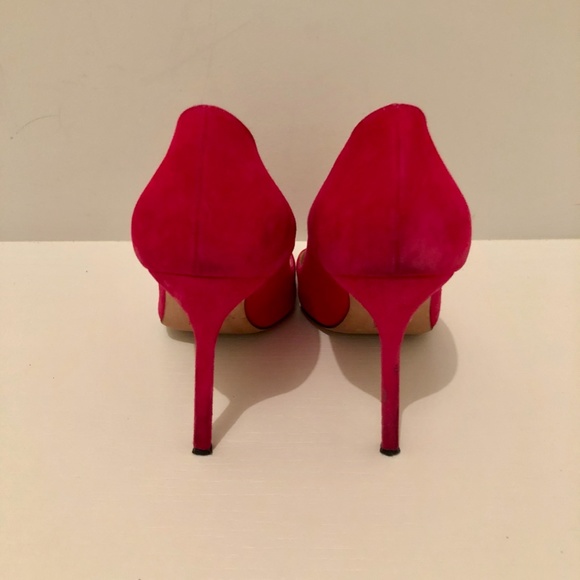 Manolo Blahnik BB Pumps Suede Pink - Picture 3 of 4